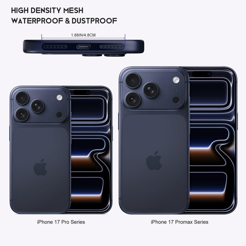 imComor 5Pack USB C Dust Plug for iPhone 17 Pro/17 Pro Max, USB Type C Charging Port Cover Dustproof Protector with Speaker Mesh Anti Dust Cover Accessories for iPhone 17 Pro/17 Pro Max, Deep Blue - Image 3